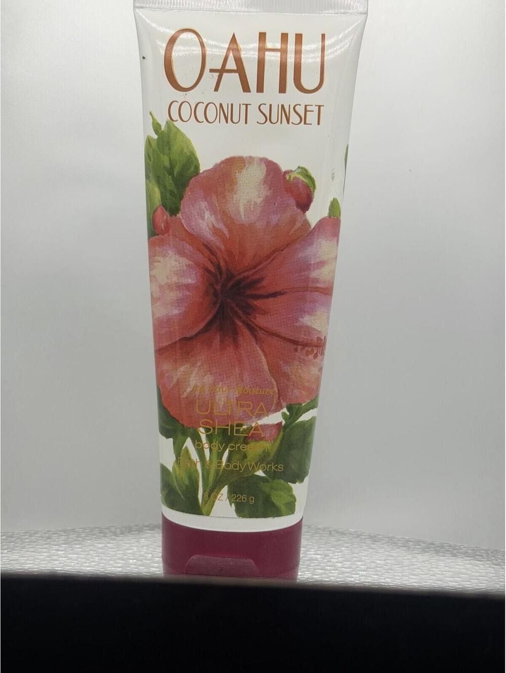 🌺🥥Bath & Body Works Oahu Coconut Sunset Ultra Shea Body Cream 8 oz / 226g🌺🥥